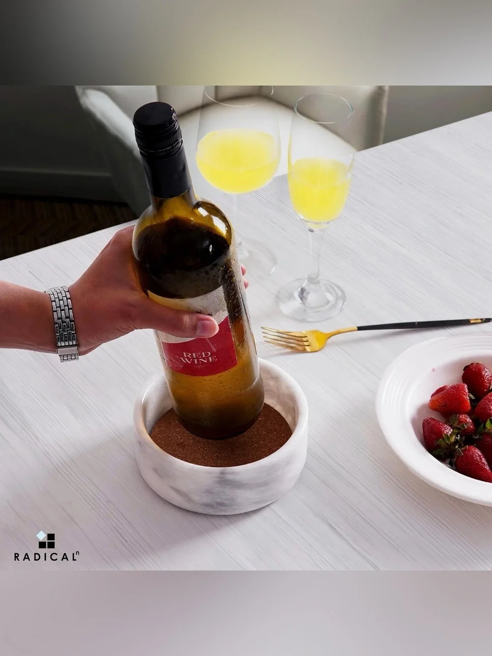 Radicaln Marble Wine Bottle Coaster